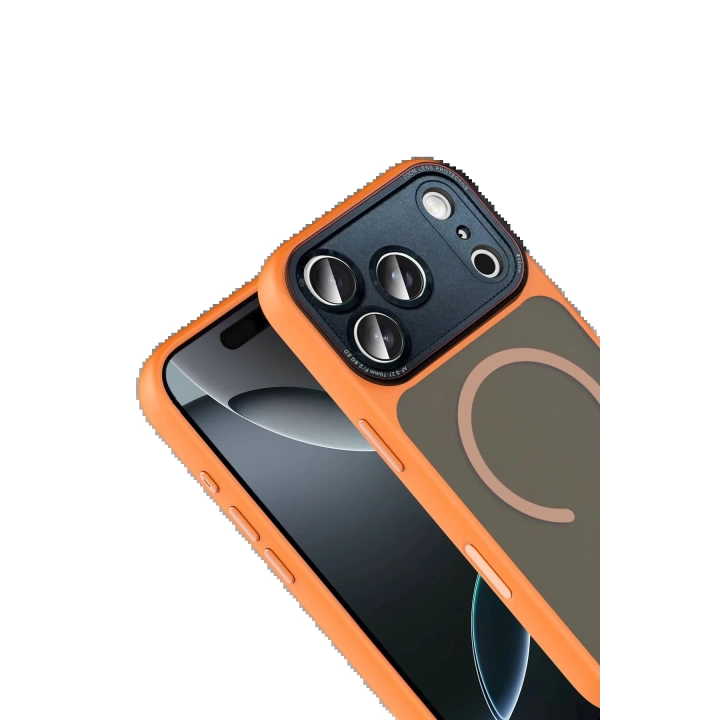 BFS Apple iPhone 17 Pro Max West Magsafe Kapak - Turuncu