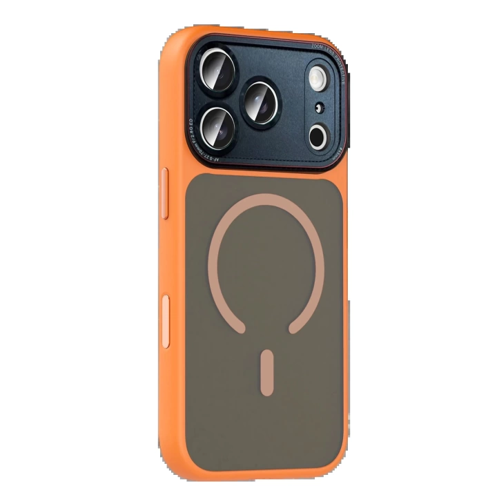 BFS Apple iPhone 17 Pro Max West Magsafe Kapak - Turuncu