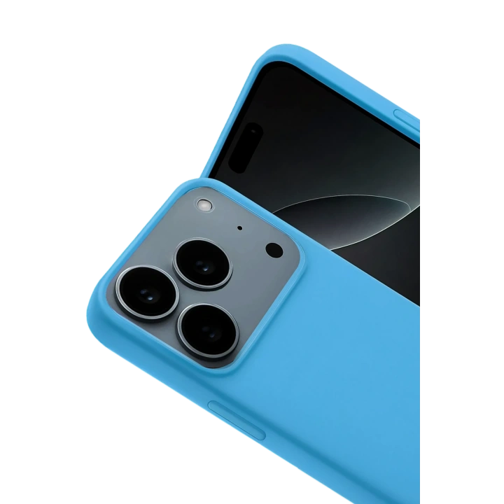 BFS  Apple iPhone 17 Pro Nano içi Kadife Silikon - Mavi