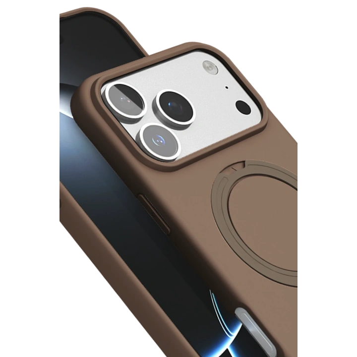 BFS  Apple iPhone 17 Pro Regal Magsafe Standlı Kapak - Çöl Titanyum