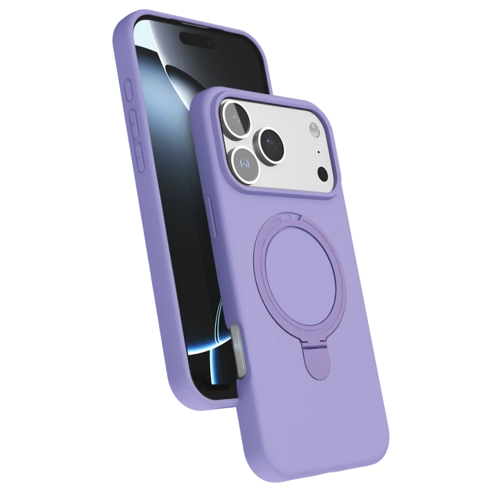 BFS  Apple iPhone 17 Pro Regal Magsafe Standlı Kapak - Lila