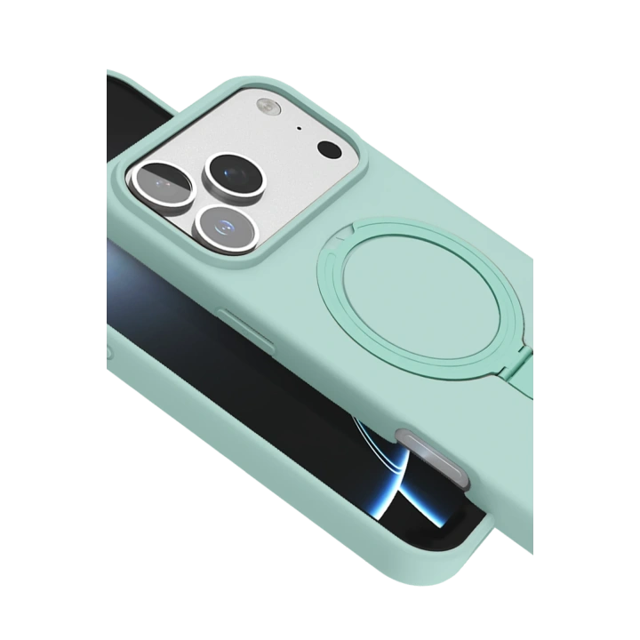 BFS  Apple iPhone 17 Pro Regal Magsafe Standlı Kapak - Su Yeşili