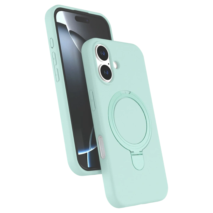 BFS  Apple iPhone 17 Regal Magsafe Standlı Kapak - Su Yeşili