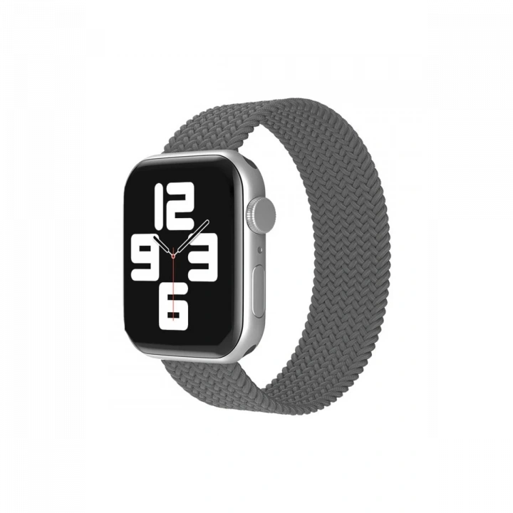 BFS  Apple Watch 38mm Ayarlı Solo Silikon Kordon - Gri