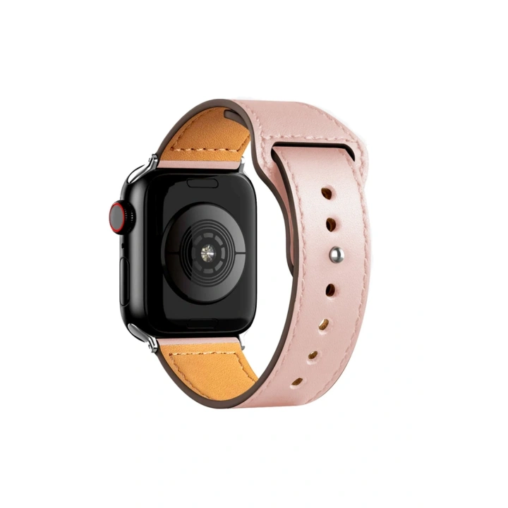 BFS  Apple Watch 38mm KR415 Luaz Deri Kordon - Pembe
