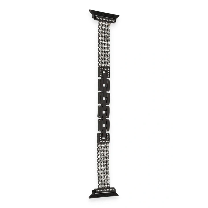 BFS  Apple Watch 38mm Live Taşlı Kordon - Siyah