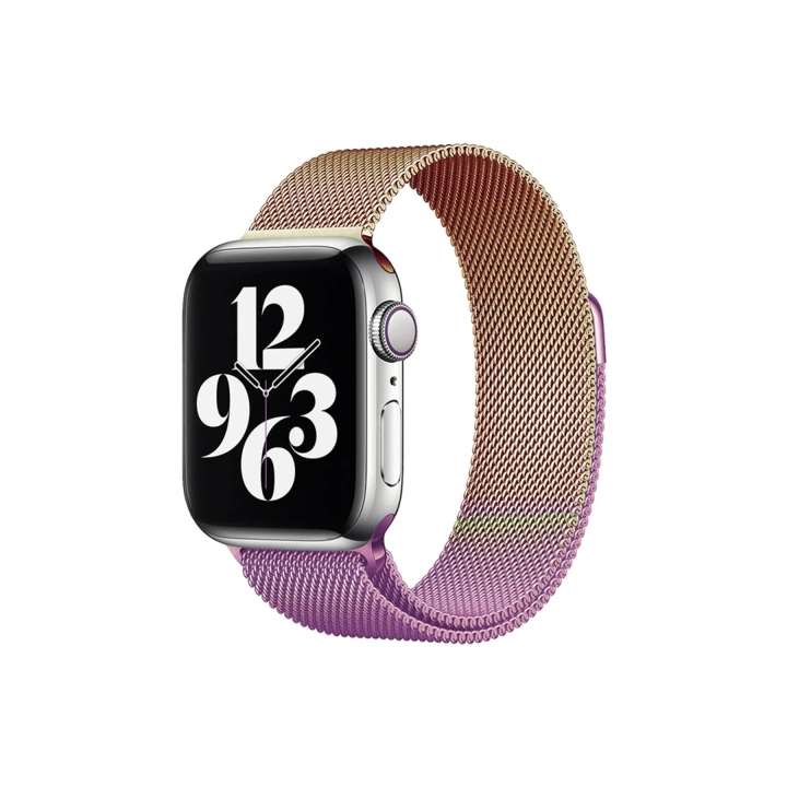 BFS  Apple Watch 38mm Metal Mıknatıslı Kordon - Mor-Rose