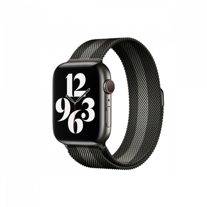 BFS  Apple Watch 38mm Metal Mıknatıslı Kordon - Siyah-Beyaz