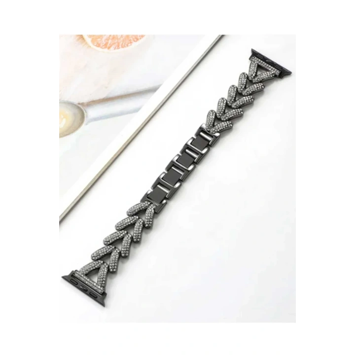 BFS  Apple Watch 38mm Node Taşlı Kordon - Siyah