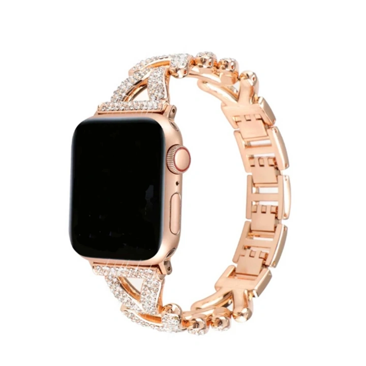 BFS  Apple Watch 38mm Node Taşlı Kordon - Siyah