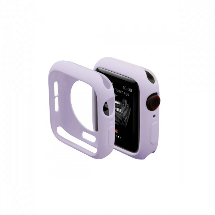 BFS  Apple Watch 38mm Silikon Alt Kasa - Lila