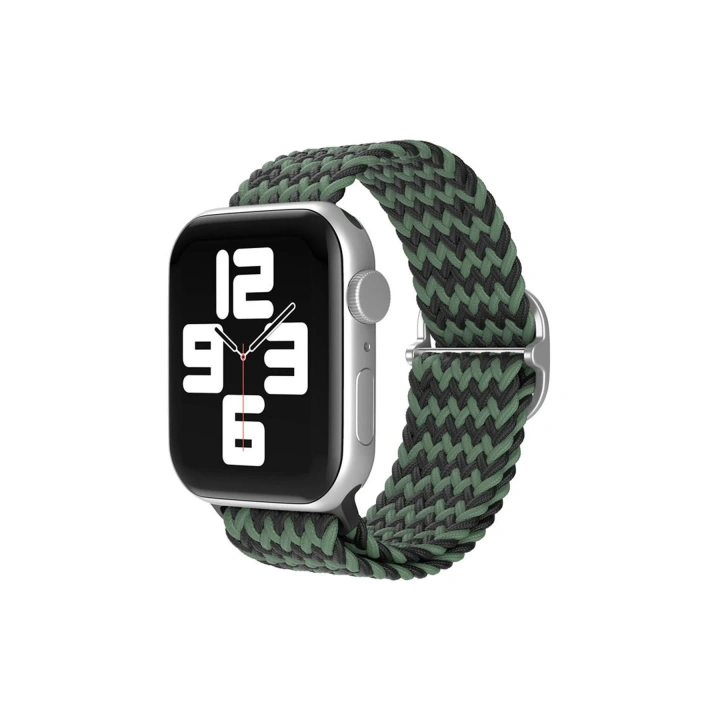 BFS  Apple Watch 38mm Star Kordon - Zigzag Yeşil-Siyah