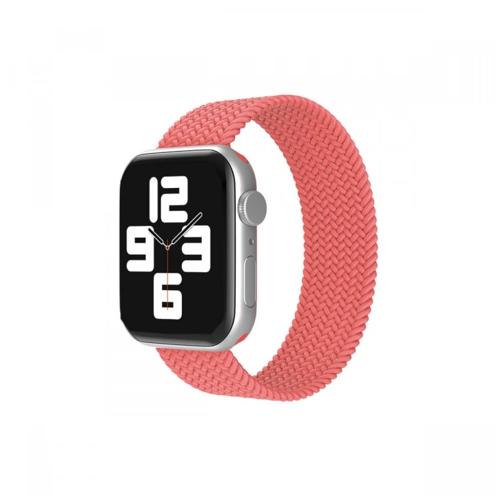 BFS  Apple Watch 42mm Ayarlı Solo Silikon Kordon - Pembe