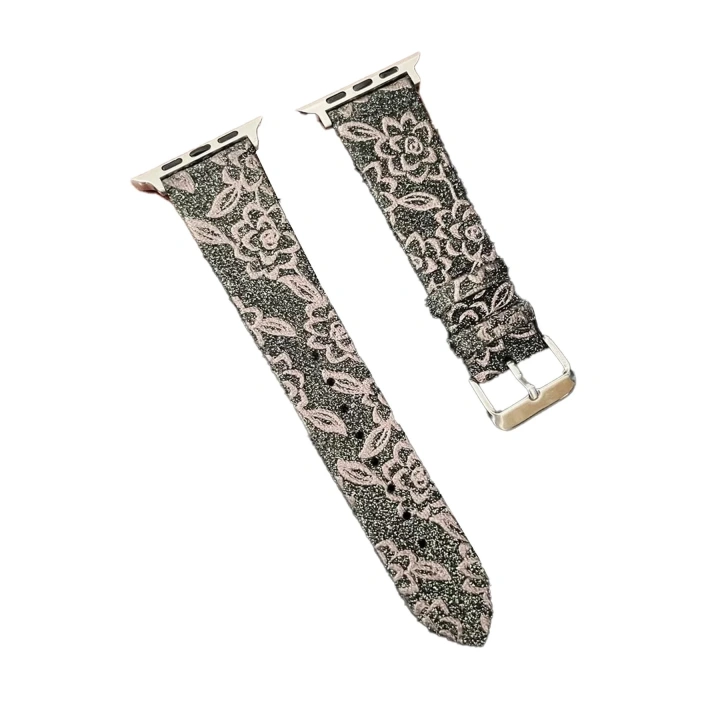 BFS  Apple Watch 42mm Creeper Desenli Kordon - Kahverengi