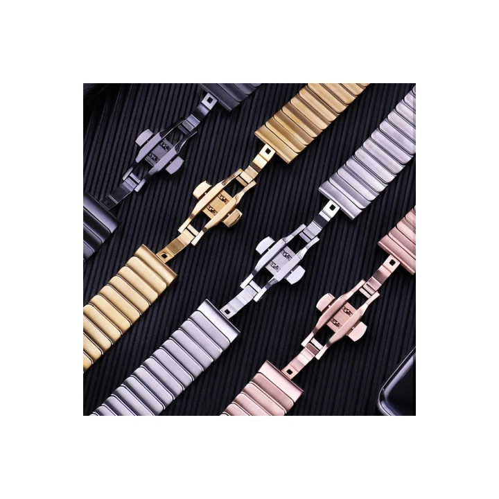 BFS  Apple Watch 42mm KR416 Huks Kordon - Siyah