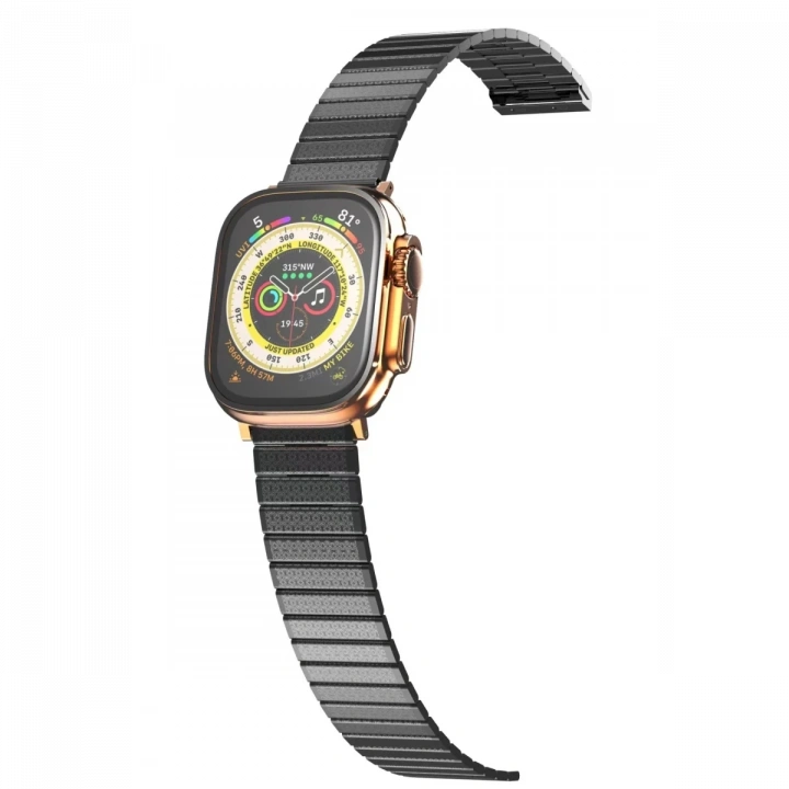BFS  Apple Watch 42mm Made Metal Kordon - Siyah