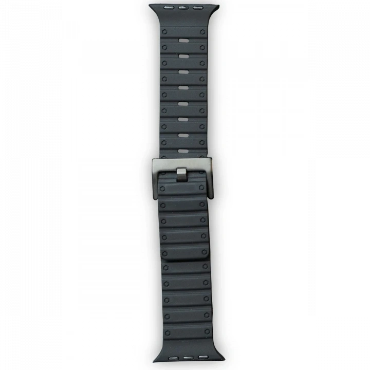 BFS  Apple Watch 42mm Magnus Mıknatıslı Silikon Kordon - Siyah