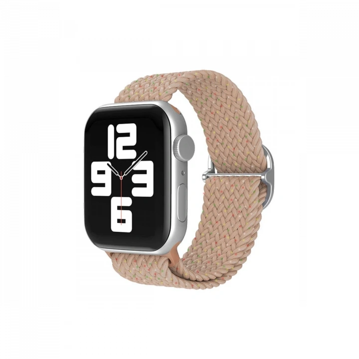 BFS  Apple Watch 42mm Star Kordon - Benekli Pudra
