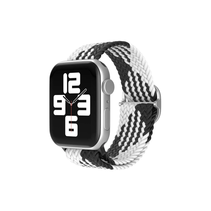 BFS  Apple Watch 42mm Star Kordon - Siyah-Beyaz