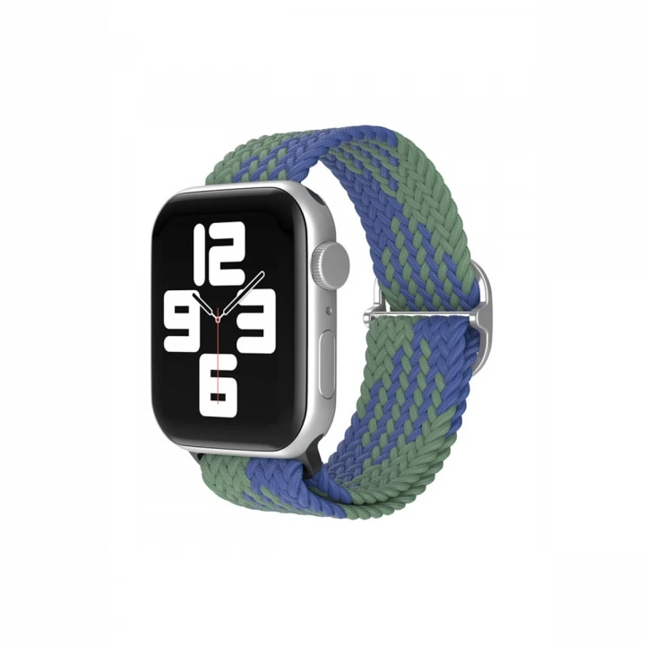 BFS  Apple Watch 42mm Star Kordon - Yeşil-Lacivert