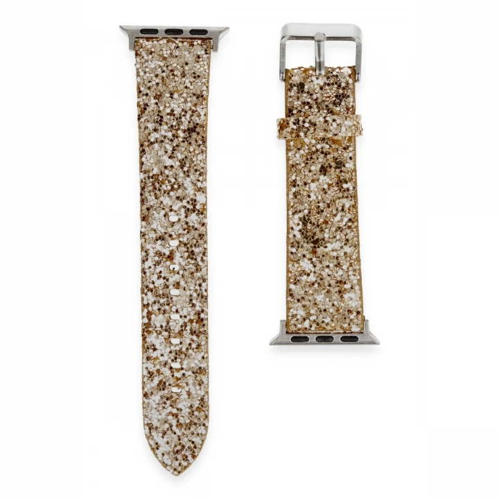BFS  Apple Watch 42mm Starry Taşlı Kordon - Gold