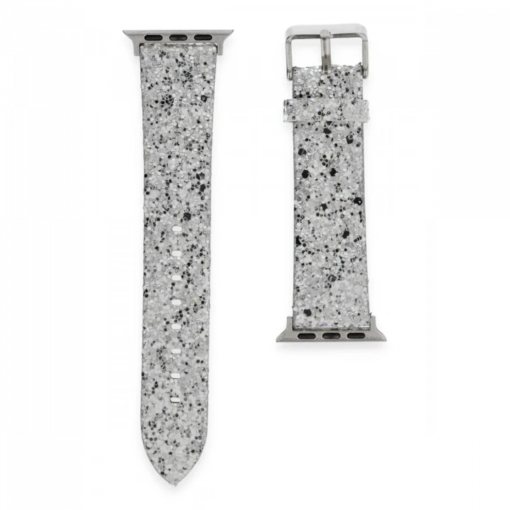 BFS  Apple Watch 42mm Starry Taşlı Kordon - Gümüş