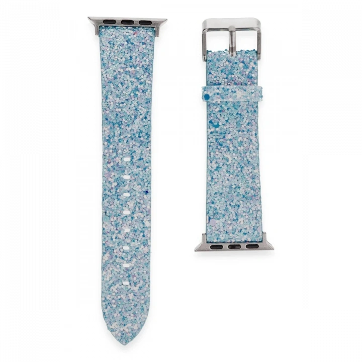 BFS  Apple Watch 42mm Starry Taşlı Kordon - Turkuaz