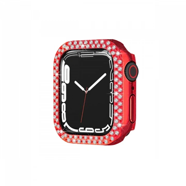 BFS  Apple Watch 44mm Taşlı Kasa - Kırmızı