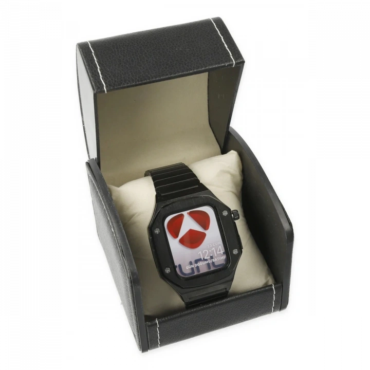 BFS  Apple Watch 45mm KR409 Metal Kordon - Siyah