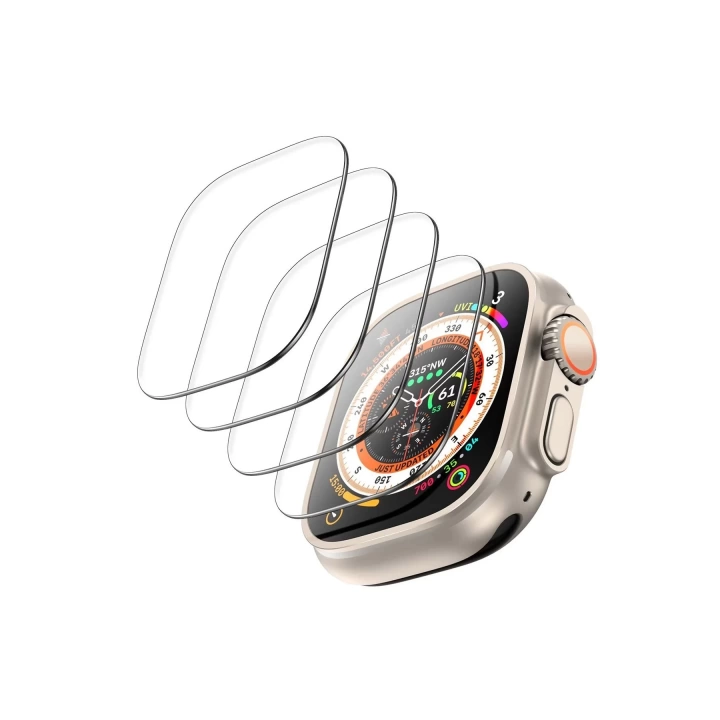 BFS  Apple Watch Ultra 49mm Temperli Cam Ekran Koruyucu