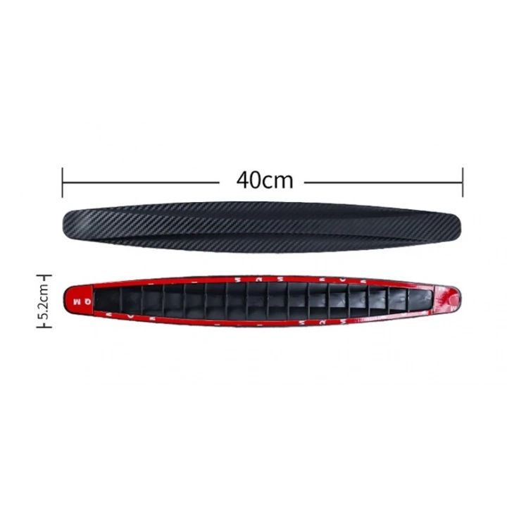 BFS  Araba Tampon Koruyucu Karbon Desenli Siyah Beyaz