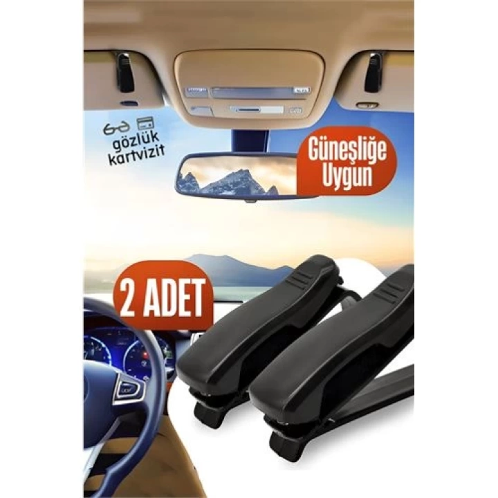 BFS  Araç Gözlük Tutucu Güneşliğe Uygun Mini 2 ADET