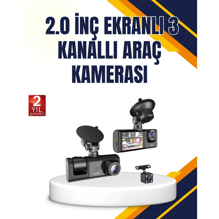 BFS Araç İçi Kamera Seti | 170° Geniş Açı, Hareket Algılama ve Park Koruma