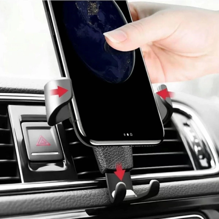 BFS   Araç İçi Klima Izgarasına Takılabilen Plastik Oto Telefon Tutucu Gravity