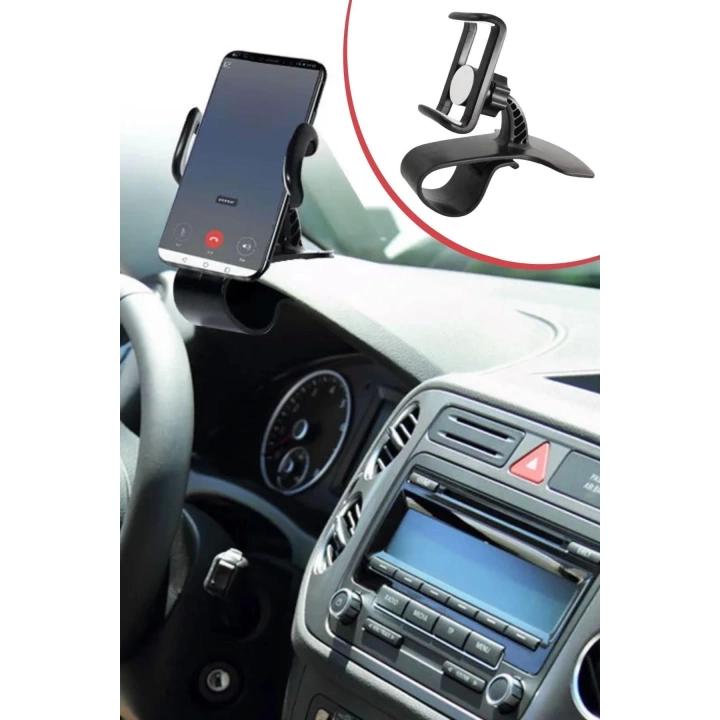 BFS  Araç İçi Konsola Takılan Döner Başlıklı Telefon Kıskacı Telefon Tutucu