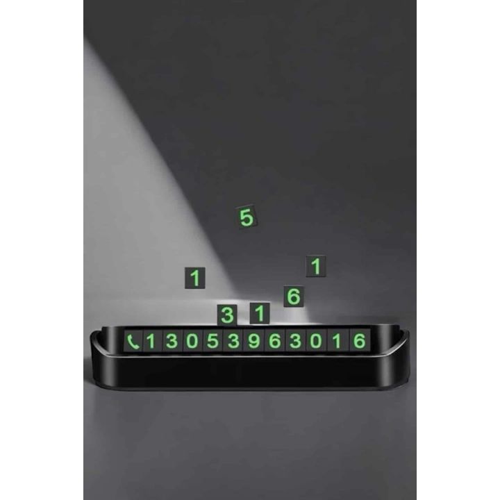 BFS Araç İçi Numaratör Numaralık Torpido Üstü Açılır Kapanır Telefon Numarası Bırakma