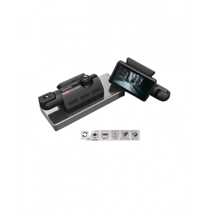 BFS Araç İçi ve Ön Kameralı 3 İnç IPS Ekranlı Full HD Güvenlik Kamerası