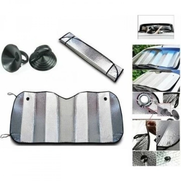 BFS Araç Ön Cam Güneşlik Isı Yalıtımlı Katlanabilir Model Renault Megane Honda Civic Opel Astra Ford Focus