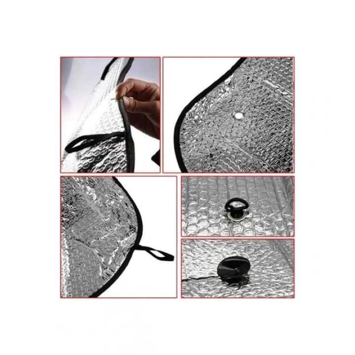 BFS Araç Ön Cam Güneşlik UV ve Isı Koruma Katlanabilir Toyota Corolla Skoda Superb Dacia Duster Ford Focus