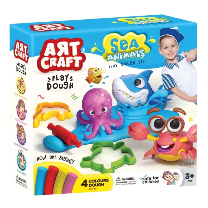 BFS   Art Craft Deniz Hayvanları Oyun Hamuru Seti 13 Parça
