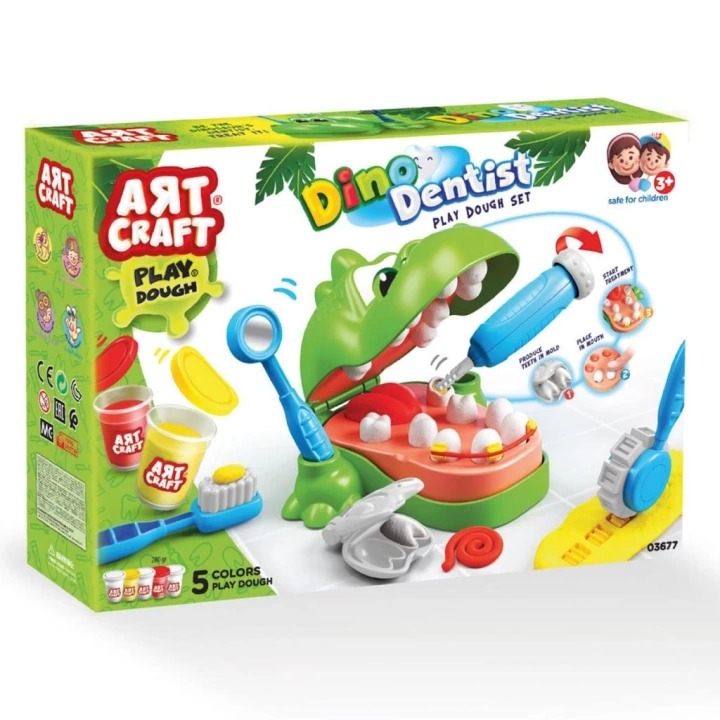 BFS   Art Craft Dino Dişçi Hamur Seti