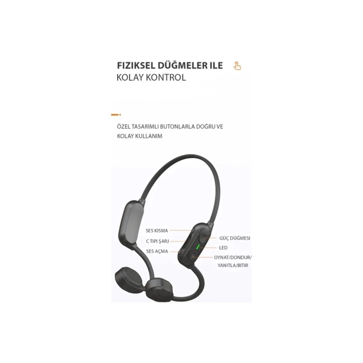 BFS AS10 Plus Suya Dayanıklı Bluetooth Kulaklık - Siyah