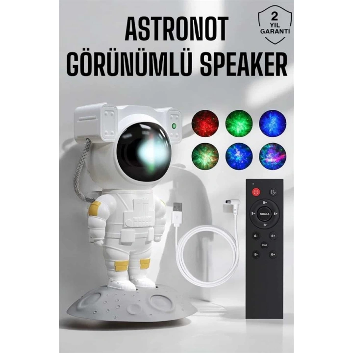 BFS Astronot Görünümlü Projeksiyon Speaker Taşınabilir