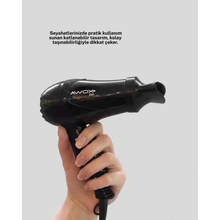 BFS AWOX MİNİ FÖN SİYAH