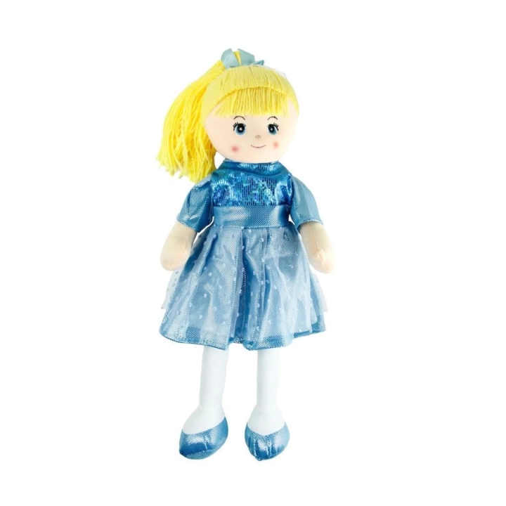 BFS  AY950C Parlak Elbiseli Bez Bebek 50 cm -Vardem