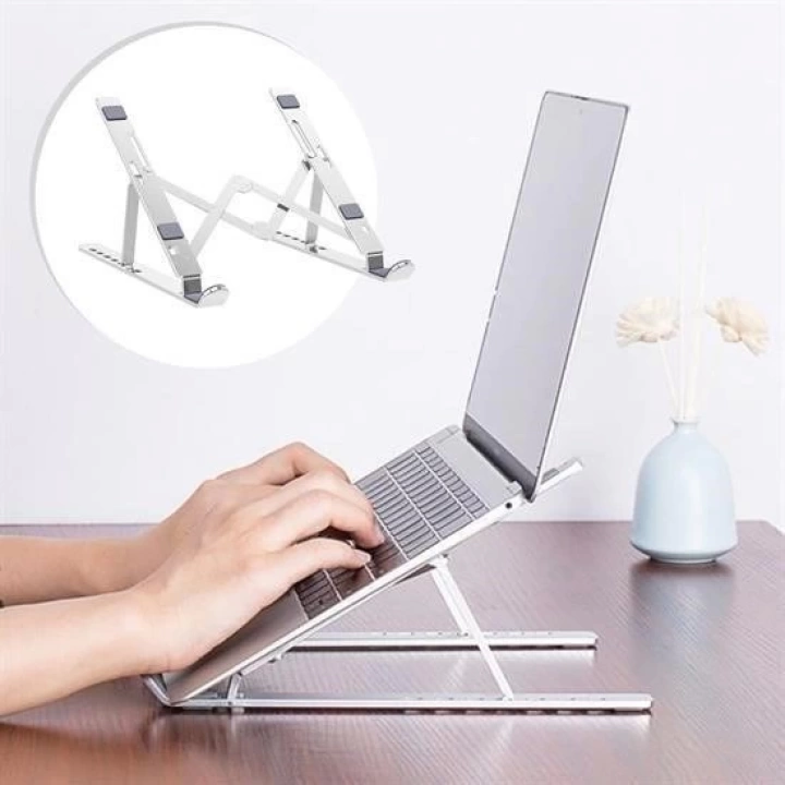 BFS  Ayarlanabilir Dizüstü Destek Tabanı Tamamen Katlanabilir Taşınabilir Laptop Yükseltici