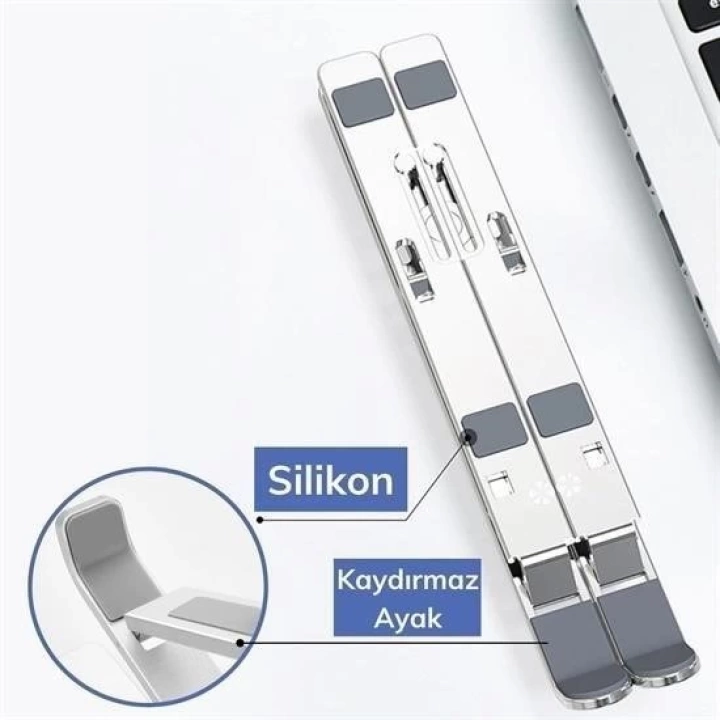 BFS  Ayarlanabilir Dizüstü Destek Tabanı Tamamen Katlanabilir Taşınabilir Laptop Yükseltici