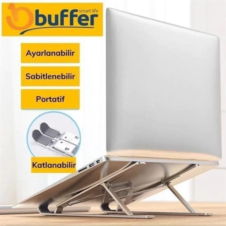 BFS  Ayarlanabilir Dizüstü Destek Tabanı Tamamen Katlanabilir Taşınabilir Laptop Yükseltici