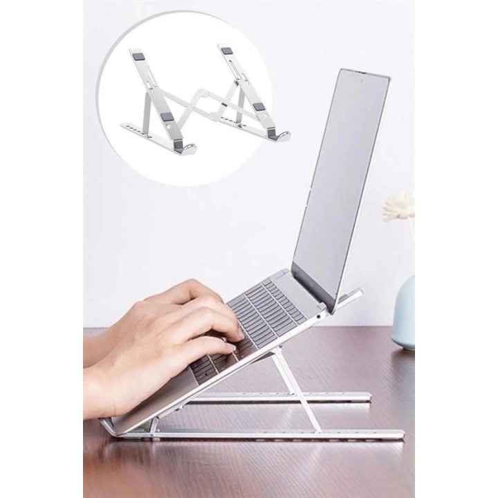 BFS  Ayarlanabilir Dizüstü Destek Tabanı Tamamen Katlanabilir Taşınabilir Laptop Yükseltici