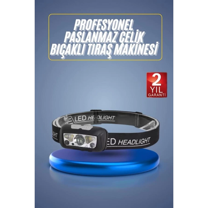 BFS Ayarlanabilir Kafa Lambası Type-C Şarjlı Kompakt Kamp Lambası